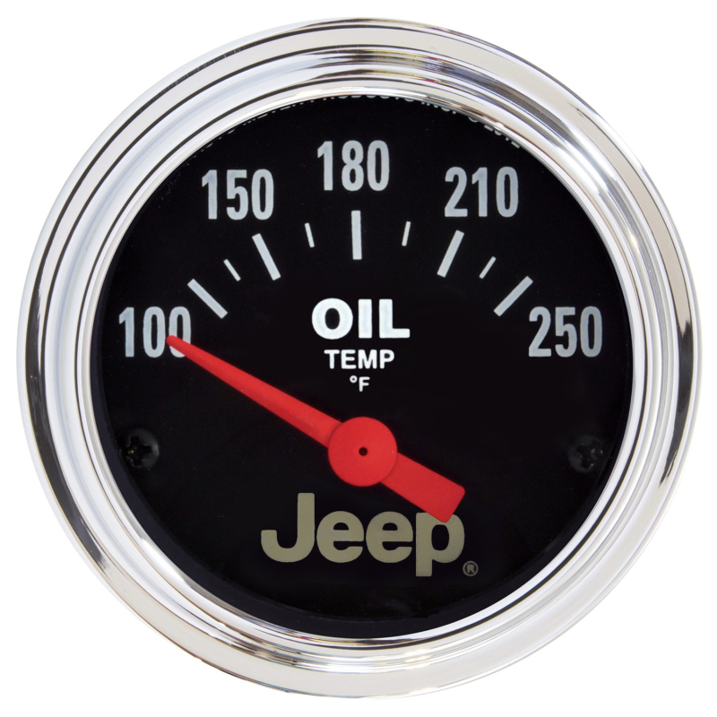 Autometer Jeep 52.4mm Short Sweep Electronic 100-250 Def F Transfer Case Temperature Gauge