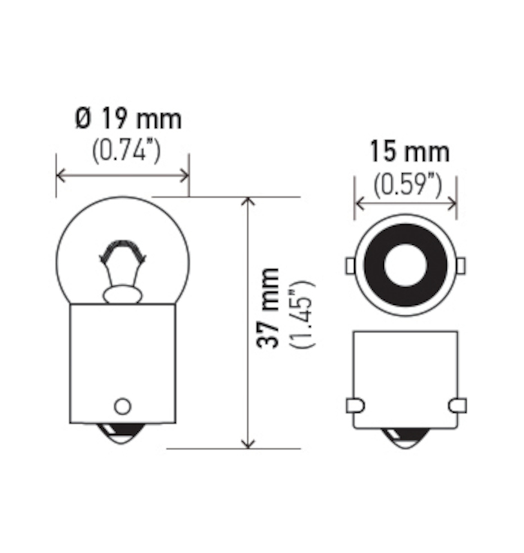 Hella Bulb 5008 12V 10W Ba15S B6 (2) thumbnail 8