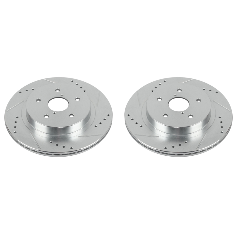 Power Stop 15-18 Subaru Legacy Rear Evolution Drilled & Slotted Rotors - Pair thumbnail 2