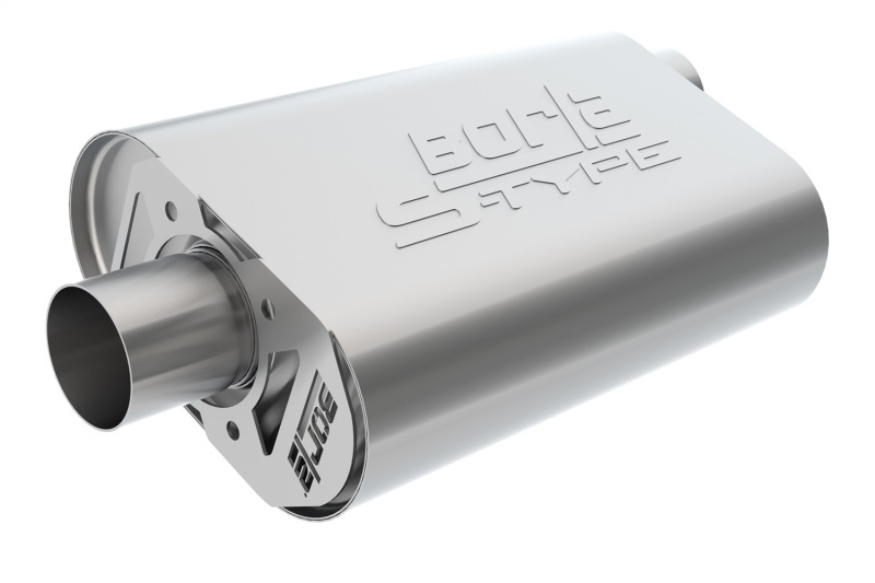 Borla CrateMuffler Big Block Chrysler/Dodge/Plymouth (Mopar) Offset/Offset 14inx4.35inx9in Muffler thumbnail 4