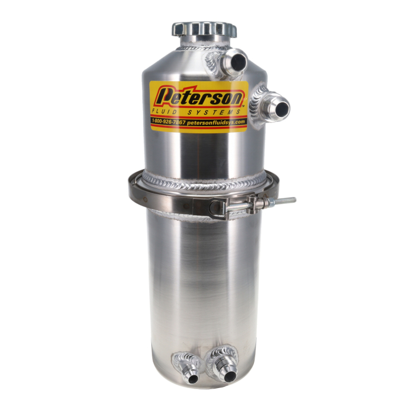 Peterson Fluid Systems Oil Tank 2.0 Tank Single Scavenge Inlet -12AN Male Fittings thumbnail 3