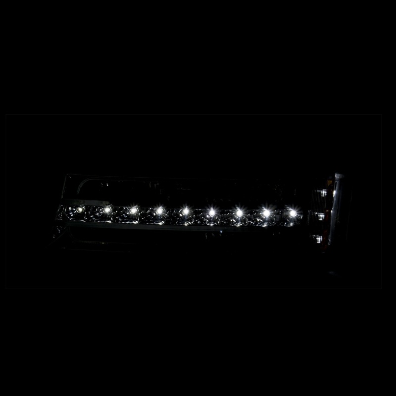 ANZO 2003-2006 Chevrolet Silverado 1500 LED Parking Lights Black w/ Amber Reflector thumbnail 8