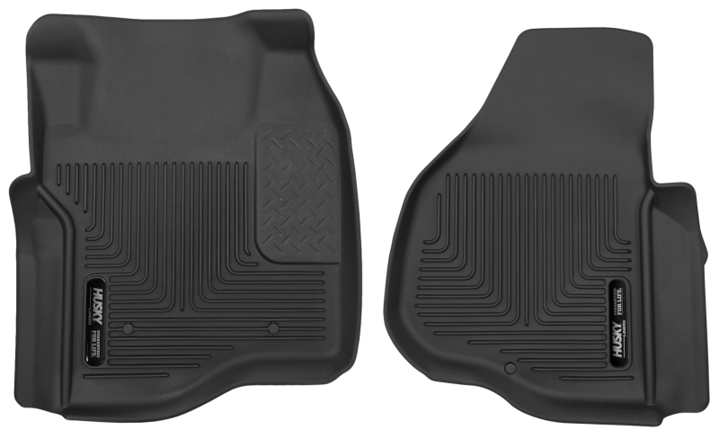 Husky Liners 11-12 Ford F250/F350/F450 Series Reg/Super/Crew Cab X-Act Contour Black Floor Liners thumbnail 5