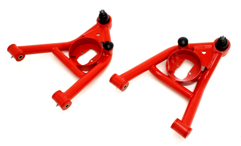 BMR 64-72 A-Body Non-Adj. Lower A-Arms (Polyurethane) - Red thumbnail 2