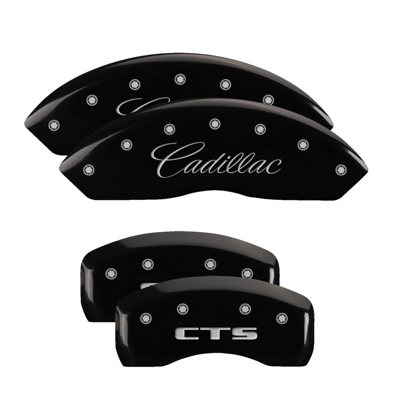 MGP 4 Caliper Covers Engraved Front & Rear MGP Black Finish Silver Char 2012 GMC Savana 2500 thumbnail 6