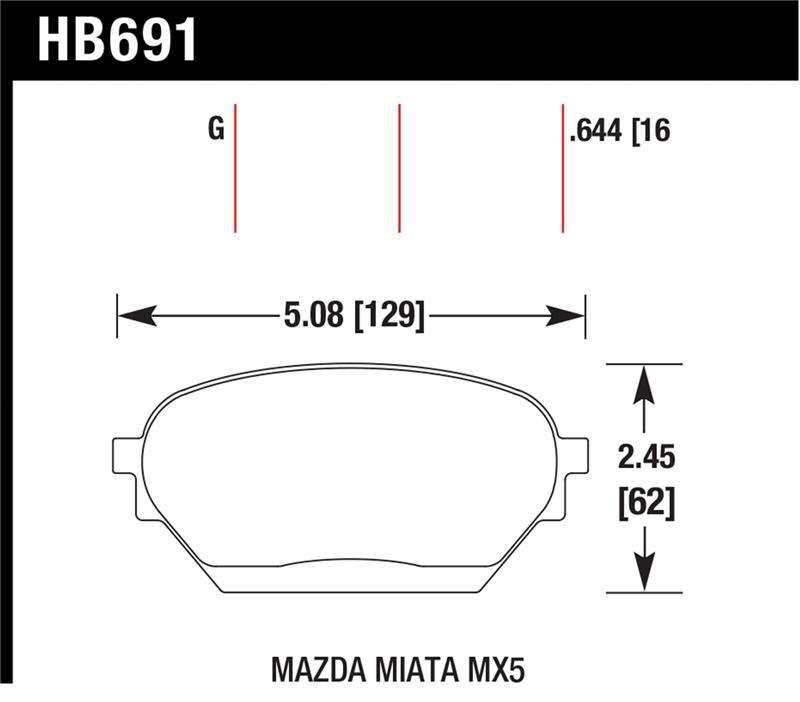 HAWK DTC-60 Brake Pad Sets