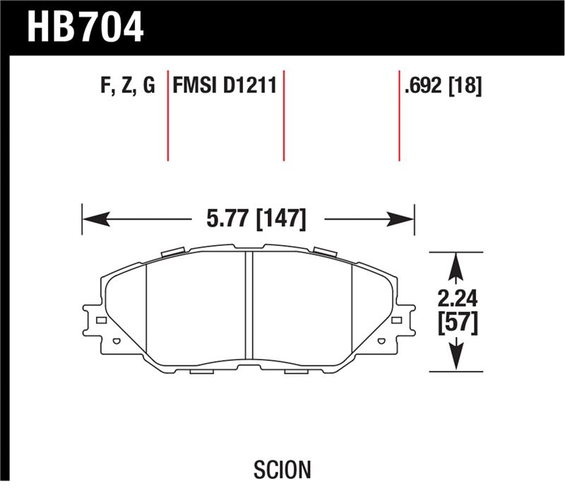 HAWK Ceramic Brake Pad Sets