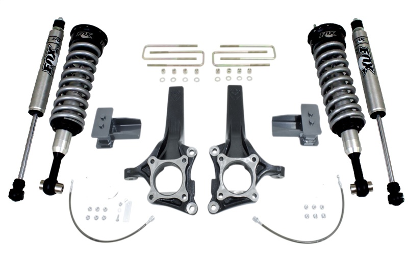 MaxTrac 15-18 Ford F-150 2WD 7in/4in MaxPro Elite Spindle Lift Kit w/FOX Shocks