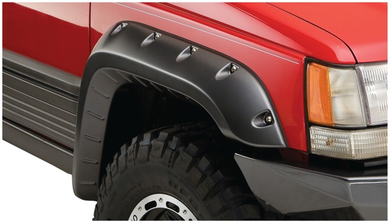 93-98 Jeep Grand Cherokee Cutout Style Flares 4pc - Black - Image 9