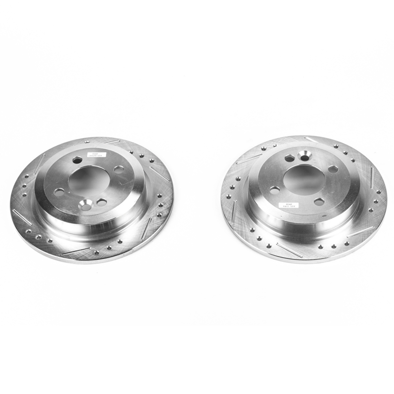 Power Stop 02-06 Mini Cooper Rear Evolution Drilled & Slotted Rotors - Pair thumbnail 2
