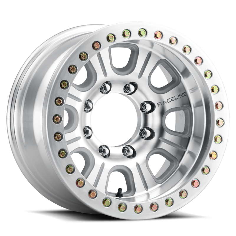 Raceline RT233 Monster 17x9.5in / 5x139.7 BP / -32mm Offset / 107.95mm Bore- Machined Beadlock Wheel thumbnail 4