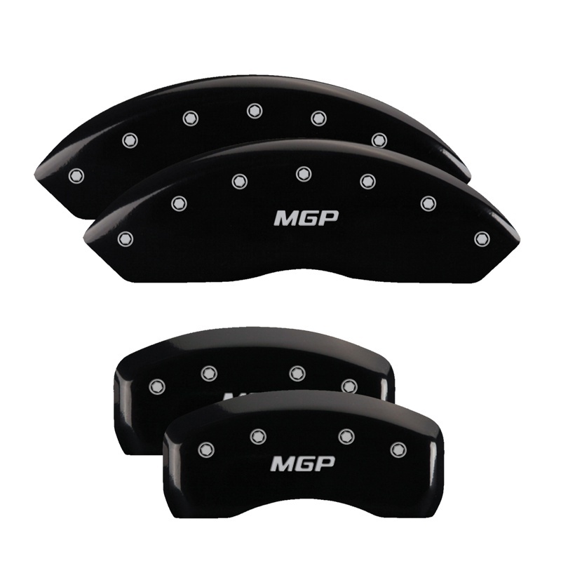 MGP 4 Caliper Covers Engraved Front & Rear MGP Black finish silver ch thumbnail 4