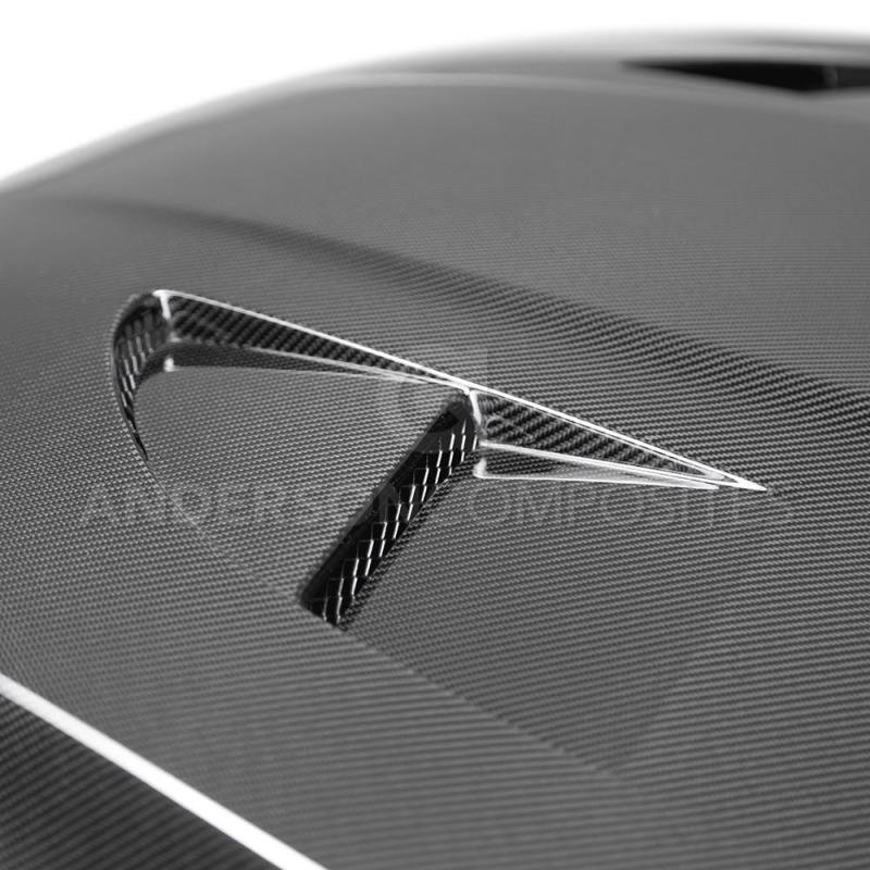 Anderson Composites 2015+ Ford Focus RS Type-SA Carbon Fiber Hood thumbnail 5