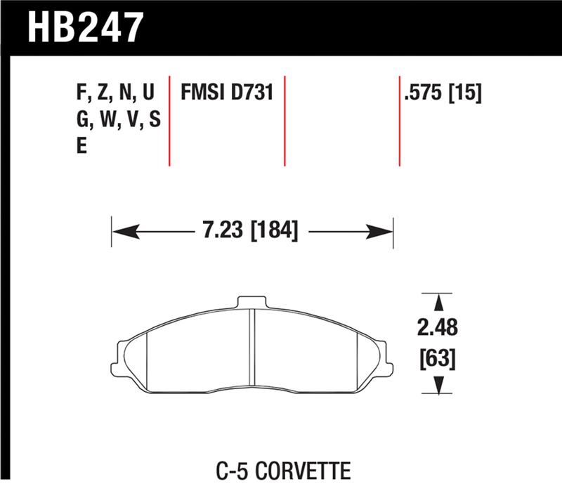 HAWK DTC-70 Brake Pad Sets