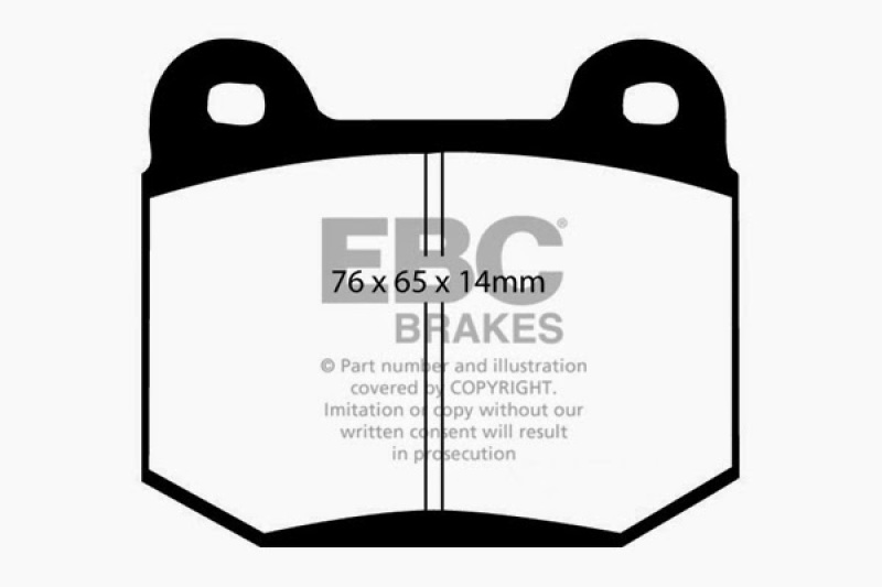 EBC 03-04 Infiniti G35 3.5 (Manual) (Brembo) Greenstuff Rear Brake Pads thumbnail 4