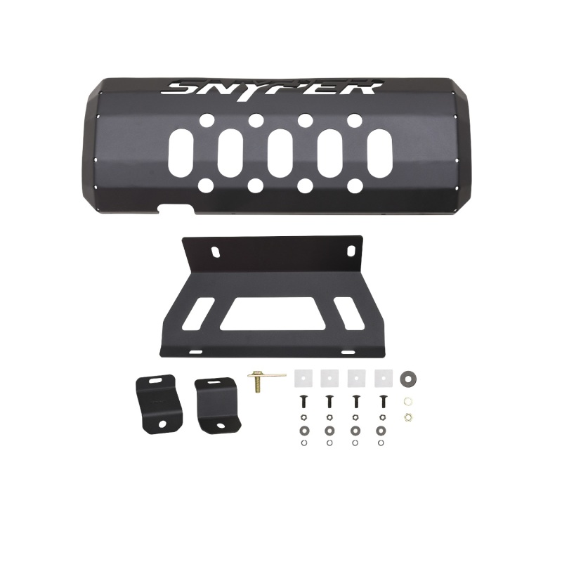 Westin/Snyper 07-17 Jeep Wrangler Muffler Skid Plate - Textured Black thumbnail 6