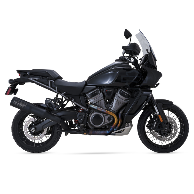 Vance & Hines HD 21-22 Pan America Hi-Output 450 S/O Black Slip-On Exhaust