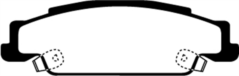 EBC 02-05 Cadillac CTS 2.6 Yellowstuff Rear Brake Pads thumbnail 6