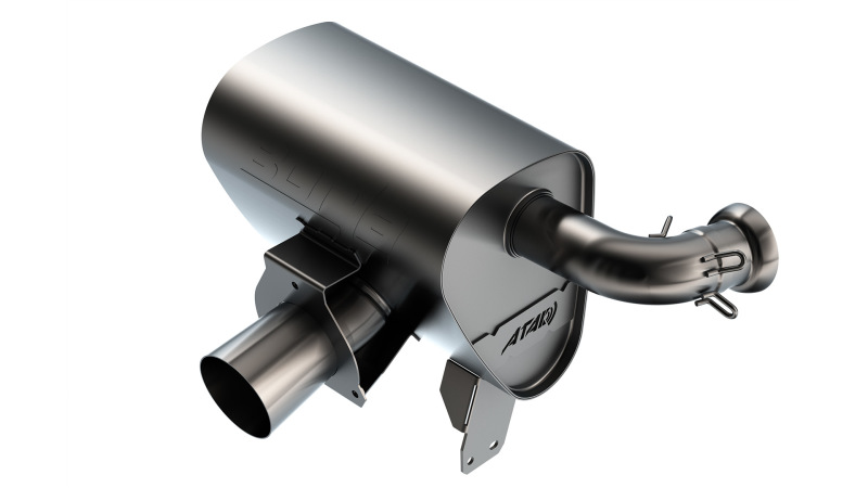 Borla 15-22 Can-Am Maverick X3 900cc Triple Turbo Manifold-Back Exhaust Atak Muffler - Black Coated thumbnail 3