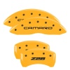 MGP 4 Caliper Covers Engraved Front Camaro Rear Z28 Yellow Finish Black Char 2000 Chevy Camaro thumbnail 9