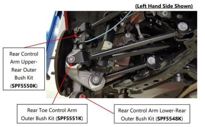 SuperPro 16-24 Mazda MX-5 Miata ND Rear Toe Control Arm Outer Bushing Kit thumbnail 4