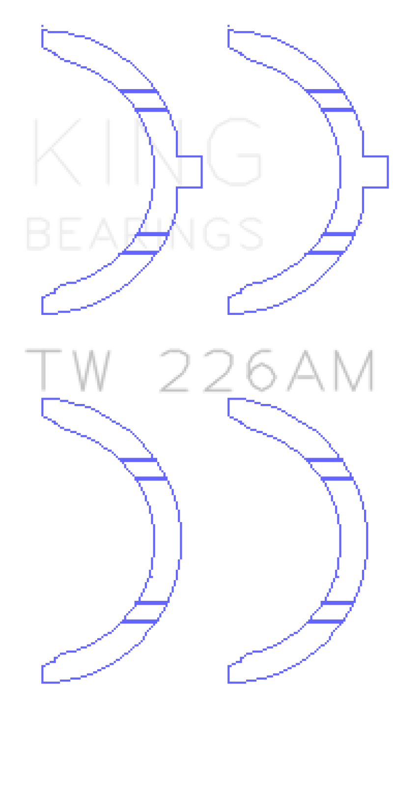 King Engine Bearings Toyota 3SGTE Thrust Washer Set thumbnail 2