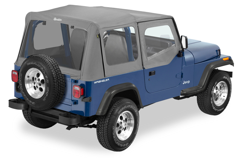 Bestop 88-95 Jeep Wrangler YJ Replace A-Top (Charcoal / Gray Clear Windows Door Skins Included)
Replace-A-Top for OE