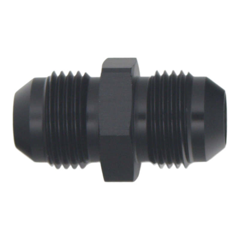 DeatschWerks 8AN Male Flare to 8AN Male Flare Coupler - Anodized Matte Black thumbnail 2