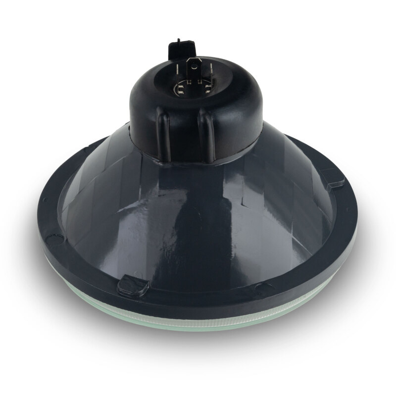 Oracle 7in Sealed Beam Glass Lens Headlight  Non-Halo-Compatible with H4 LED Bulbs