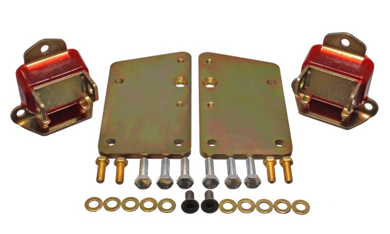 Energy Suspension Ls Conversion Motor Mount Set - Red thumbnail 5