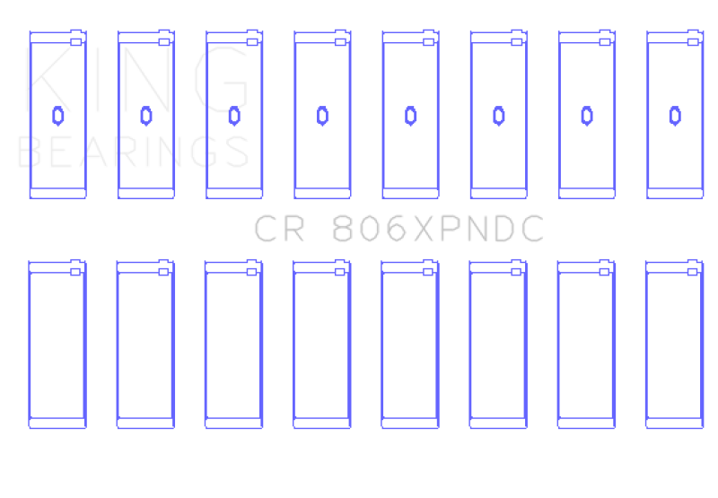 King Engine Bearings Chrysler 361ci / 383ci Coated Performance Rod Bearing Set thumbnail 5
