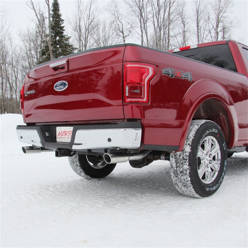 MBRP 2015 Ford F-150 5.0L 3in Cat Back Dual Split Rear Exit AL Exhaust System thumbnail 9