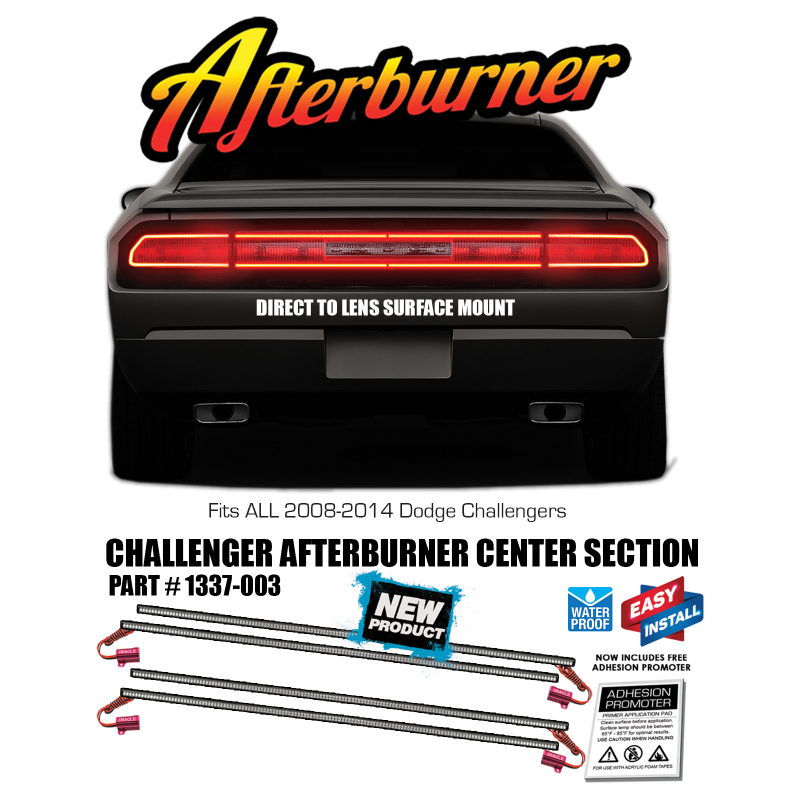 Oracle Dodge Challenger 08-14 Afterburner Center Section (4 pcs) - Red thumbnail 4
