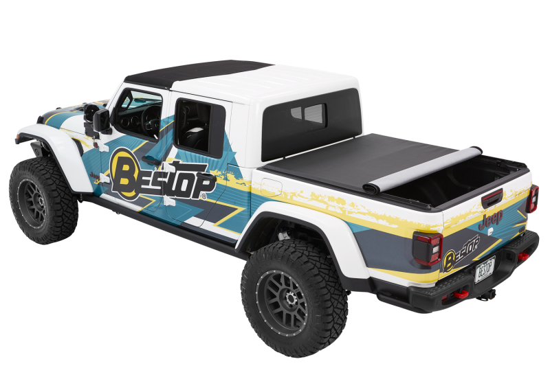 Bestop Roll Soft Tonneau - 20-26 Jeep Gladiator For 5 Ft. Bed EZ-Roll (Black Diamond) thumbnail 5