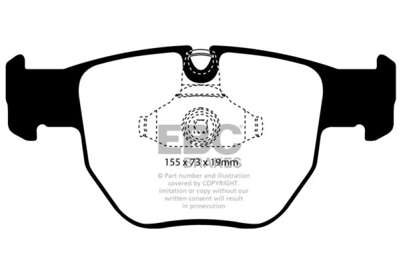 EBC 03-05 Land Rover Range Rover 4.4 Ultimax2 Front Brake Pads thumbnail 5