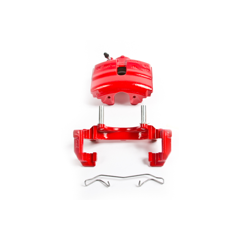 Power Stop 10-12 Audi A3 Front Red Calipers w/Brackets - Pair thumbnail 2