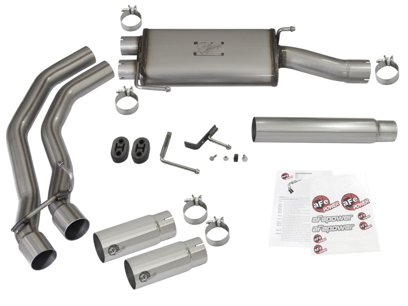 aFe Rebel Exhausts Cat-Back SS Ford F-150 04-08 V8 4.6/5.4L w/ Polished Tips thumbnail 5