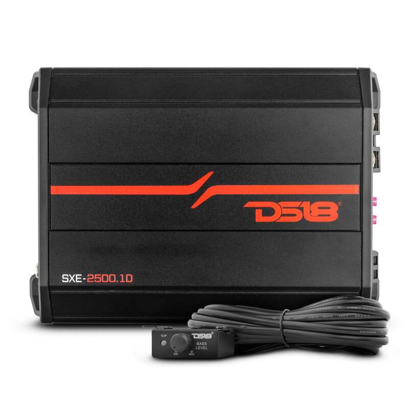 DS18 1-Channel SXE Amplifier Class D 800/1ohm 600/2ohm 300/4ohm Watts RMS- Black