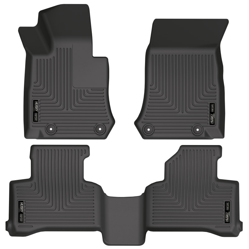 Husky Liners 17-22 Mercedes-Benz GLC300 Weatherbeater Black Front & 2nd Seat Floor Liners thumbnail 3