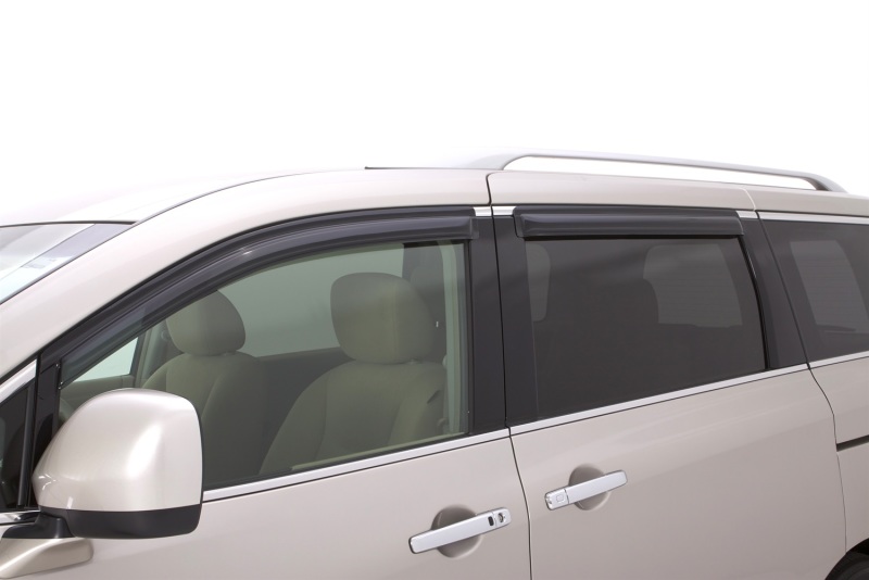 AVS 11-18 Nissan Quest Ventvisor Outside Mount Window Deflectors 4pc - Smoke thumbnail 2