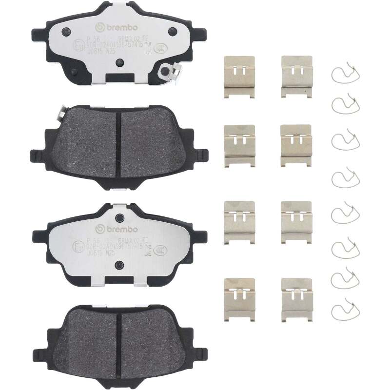 Brembo OE 20-24 Nissan Sentra PRIME Low-Met Brake Pad - Rear thumbnail 2