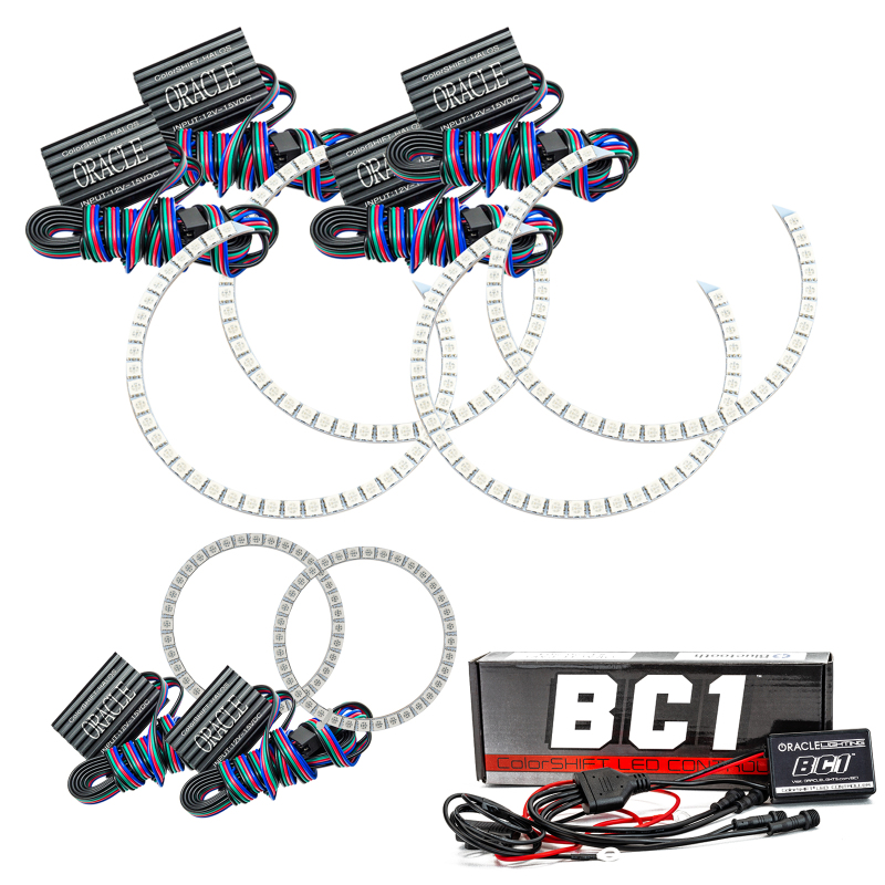 Oracle Jeep Grand Cherokee 11-13 Triple Halo Kit - ColorSHIFT w/ BC1 Controller thumbnail 2