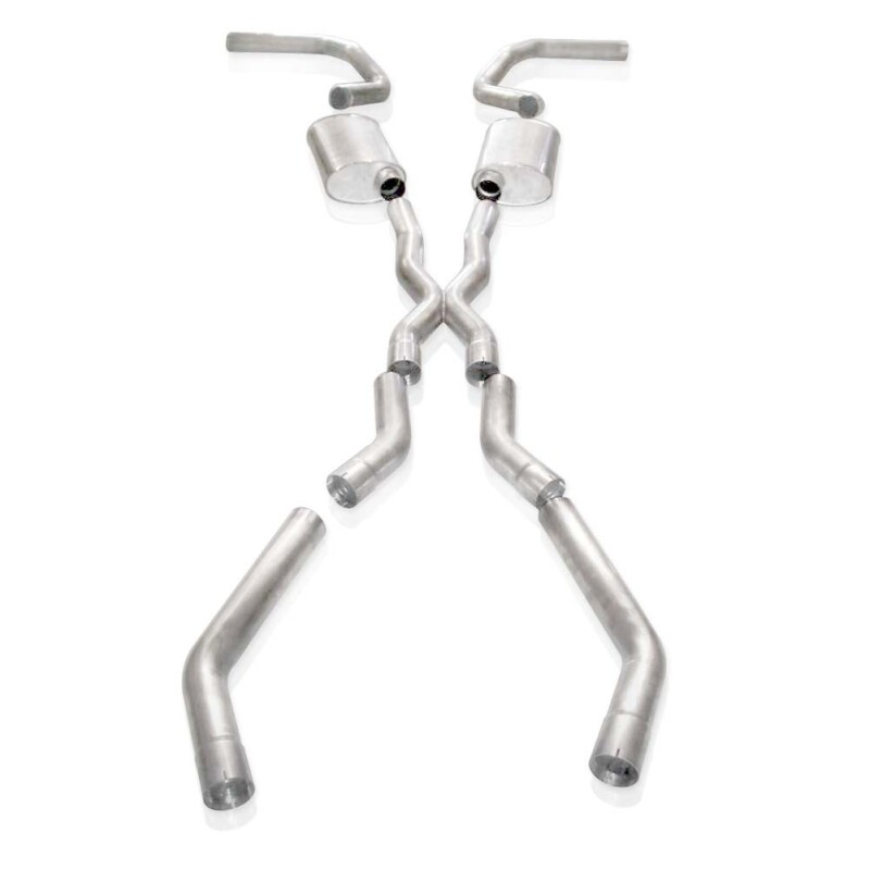 Stainless Works Chevy Camaro 1967-69 Exhaust 3in Stainless with X-Pipe thumbnail 5