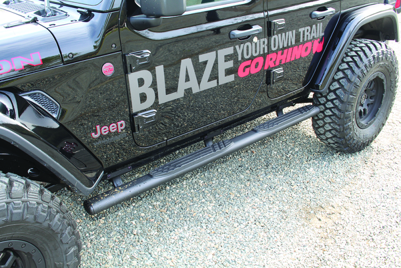 Go Rhino 18-20 Jeep Wrangler JLU 1000 Series Side Steps - Tex Blk thumbnail 2
