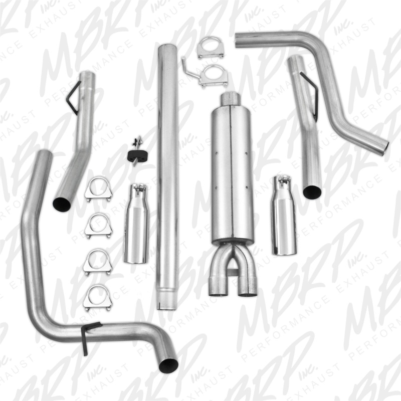 MBRP 2004-2008 Ford F150 4.6/5.4L EC/CC-SB Cat Back Dual Split Side thumbnail 5