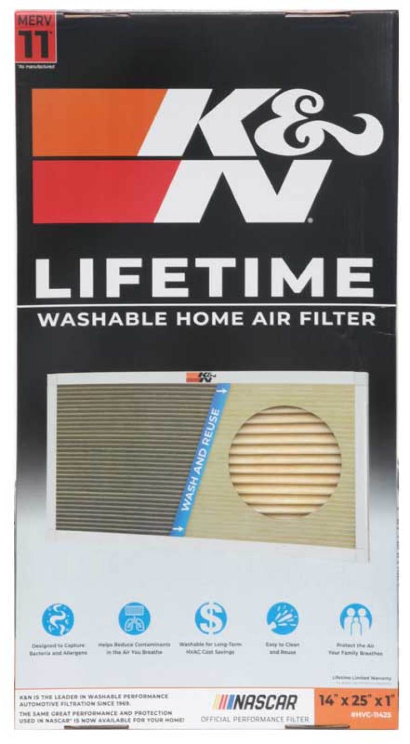 K&N HVAC Filter - 14 x 25 x 1 thumbnail 3