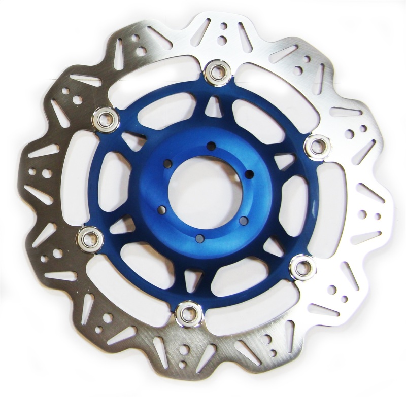 EBC 95-98 Honda CBR 600 F3/SJR/SE Front Left/Right Vee Floating Blue Rotor