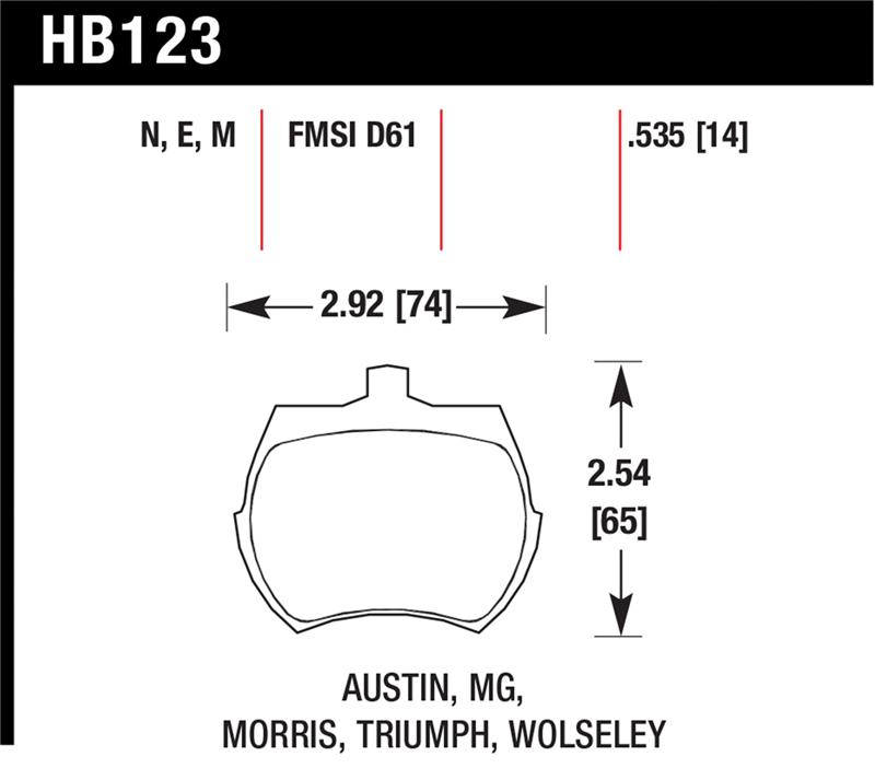HAWK Black Brake Pad Sets