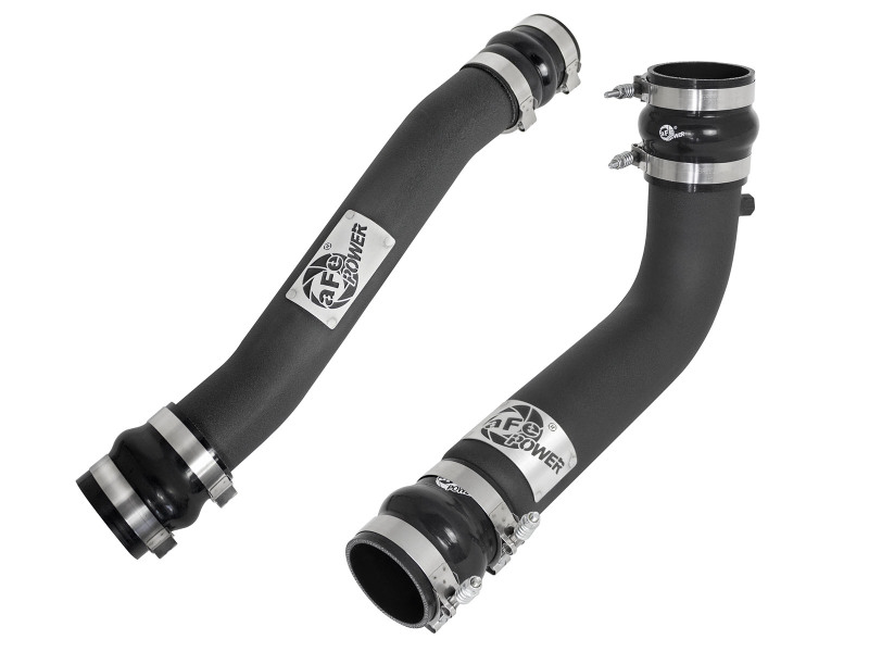 BladeRunner 3 IN & 3-1/2 IN Aluminum Hot and Cold Charge Pipe Kit Black