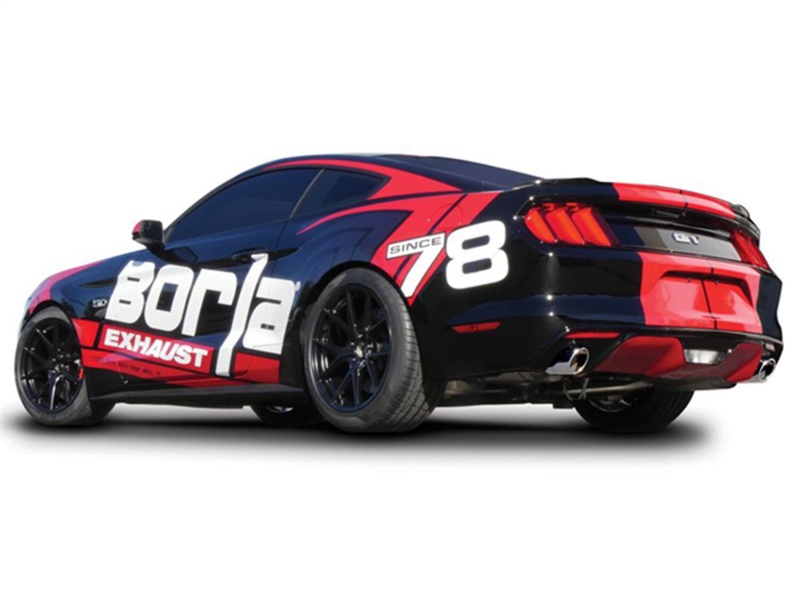 Borla Atak S Cat-Back 15-17 Ford Mustang GT 5.0L V8 MT/AT 2.5in pipe 4in tip thumbnail 6